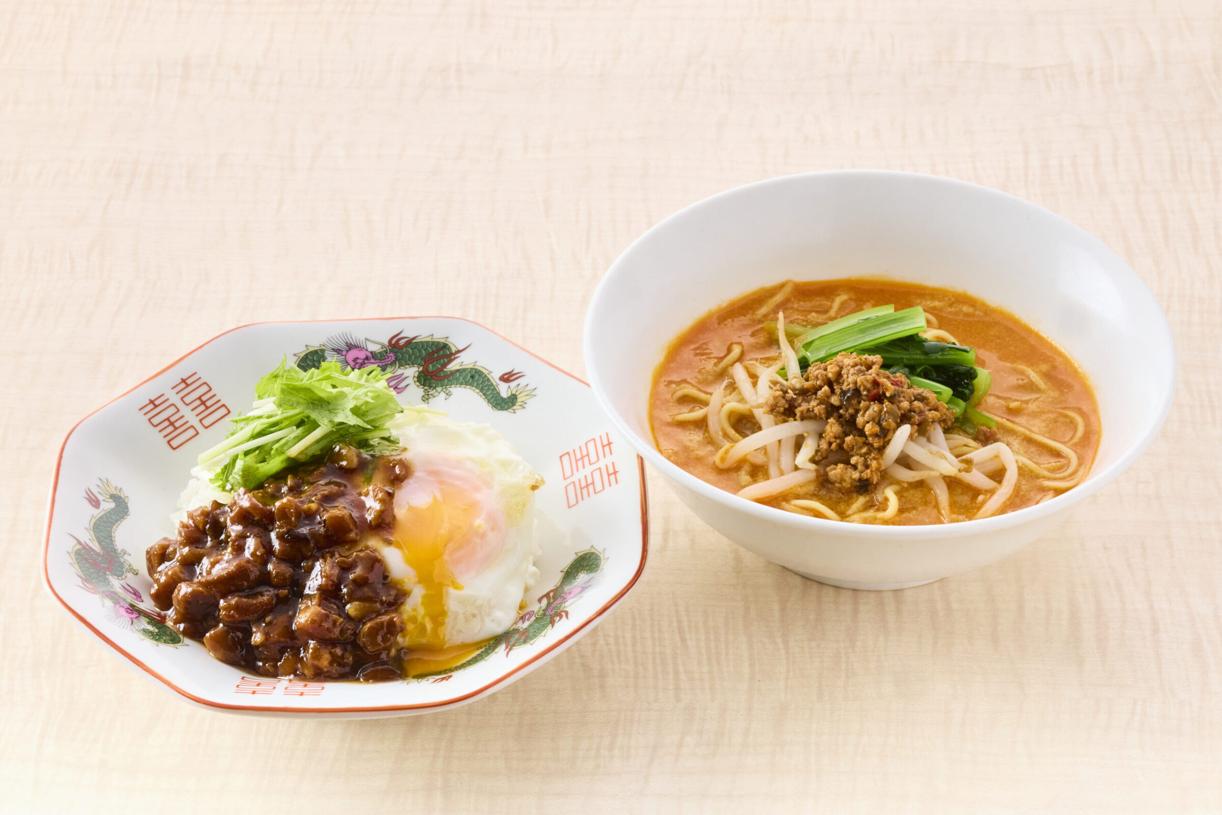 ルーローハン担々麺セット
